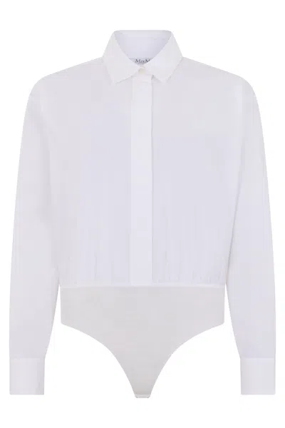 Max Mara Cotton Bodysuit In Black