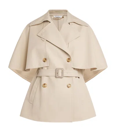 MAX MARA COTTON CAPE JACKET