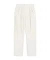 Max Mara Cotton Carrot-fit Trousers In White