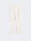 Max Mara Cotton Carrot-fit Trousers In White