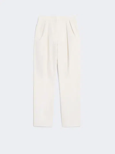 MAX MARA COTTON CARROT-FIT TROUSERS