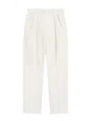 Max Mara Cotton Carrot-fit Trousers In White