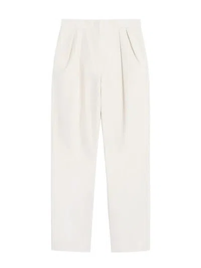 MAX MARA COTTON CARROT TROUSERS