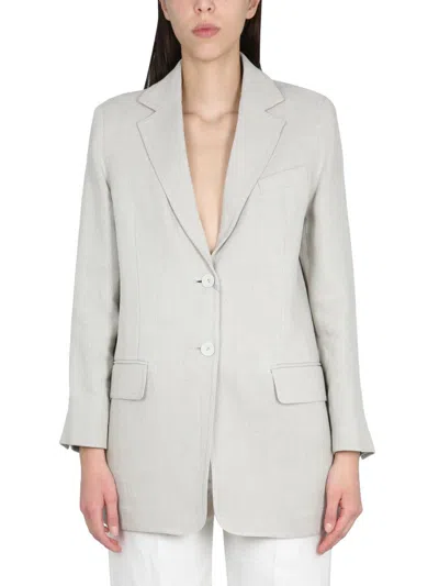 Max Mara Cotton Cru00eape Jacket In Multi