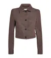 Max Mara Belted Jacket With Buttoned Cuffs And Epaulettes In Brown
