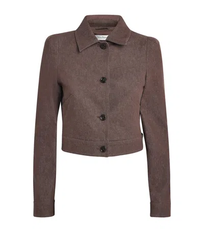 MAX MARA COTTON CROPPED JACKET