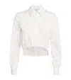 Max Mara Falster Cropped Shirt In White