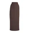 Max Mara Cotton Demi-effect Maxi Skirt In Brown