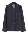 Max Mara Cotton Denim Shirt In Blue