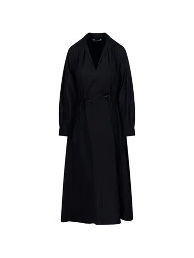 Max Mara Cotton Dress In Black