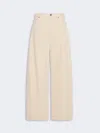 Max Mara Cotton Drill Trousers In Multi