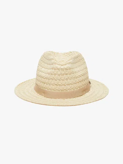 Max Mara Cotton Faille Bucket Hat In Neutral