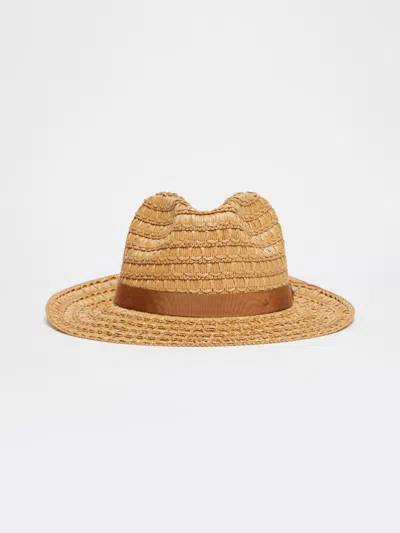 Max Mara Cotton Faille Bucket Hat In Neutral