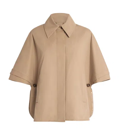 MAX MARA COTTON GABARDINE CAPE