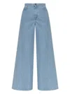 Max Mara Wide-leg High-waist Jeans With Classic Five-pocket Styling In Blue