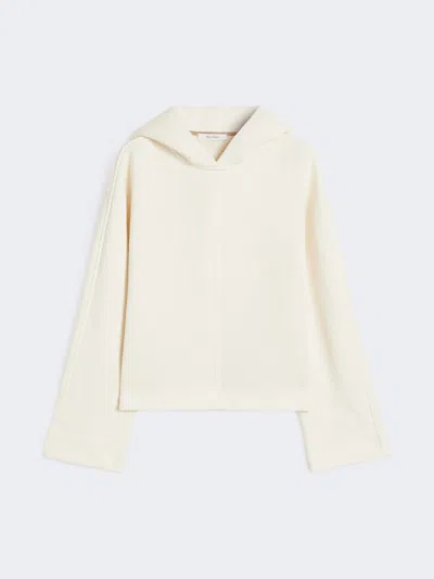 Max Mara Cotton Jersey Sweatshirt In Neutral