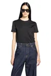 Max Mara Papaia Logo Embroidered T-shirt In Black