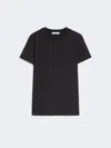 Max Mara Cotton Jersey T-shirt In Black
