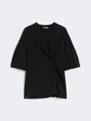 Max Mara Cotton Jersey T-shirt In Black
