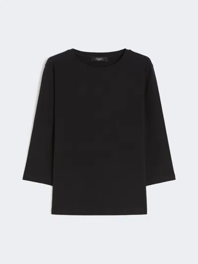 Max Mara Cotton Jersey T-shirt In Multi