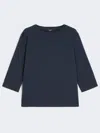 Max Mara Cotton Jersey T-shirt In Black