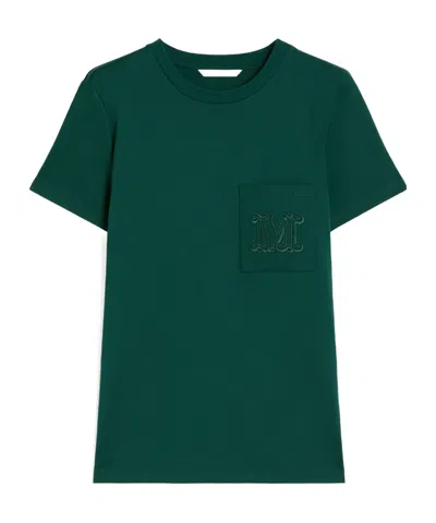 Max Mara Cotton Jersey T-shirt In Green