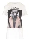 Max Mara Dog Print Cipria Cotton T-shirt
