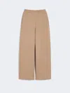 Max Mara Cotton Jersey Trousers In Gold