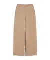 Max Mara Cotton Jersey Trousers In Gold