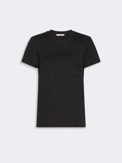 Max Mara Cotton Jersey T-shirt In Multi
