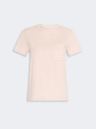 Max Mara Cotton Jersey T-shirt In Multi