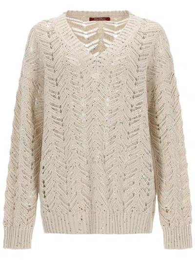 Max Mara Cotton Jersey In Neutral