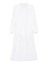 Max Mara Black Maggio Midi Dress In White