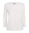 Max Mara Cotton Long-sleeve T-shirt In White