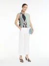 Max Mara Cotton Macramé Top In Pastel Green