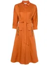 Max Mara Sibari Dress In Brown