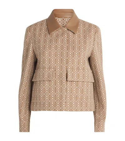 MAX MARA COTTON MONOGRAM JACKET