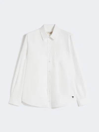 Max Mara Cotton Oxford Shirt In White