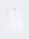 Max Mara Cotton Oxford Shirt In White