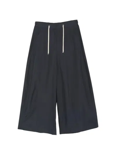 Max Mara Cotton Pants In Blue