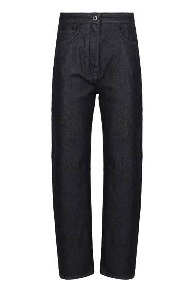 Max Mara Cotton Pants Denim Effect