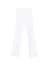 Max Mara Cotton Pants In White