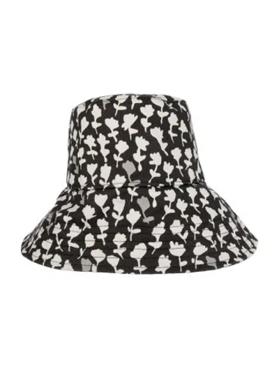 Pre-owned Max Mara Cotton Pattern Bucket Hat. In Grey