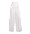 Max Mara Elegant Wide Leg Pants In White