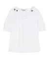 Max Mara Cotton Poplin Blouse In White