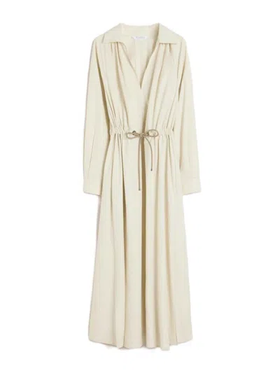 Max Mara Cotton Poplin Dress - Beige In Neutral