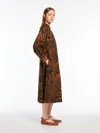 Max Mara Cotton Poplin Dress In Brown