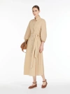 Max Mara Cotton Poplin Dress In Colonial