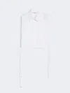 Max Mara Cotton Poplin Front In White