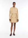 Max Mara Cotton Poplin Shirt In Beige